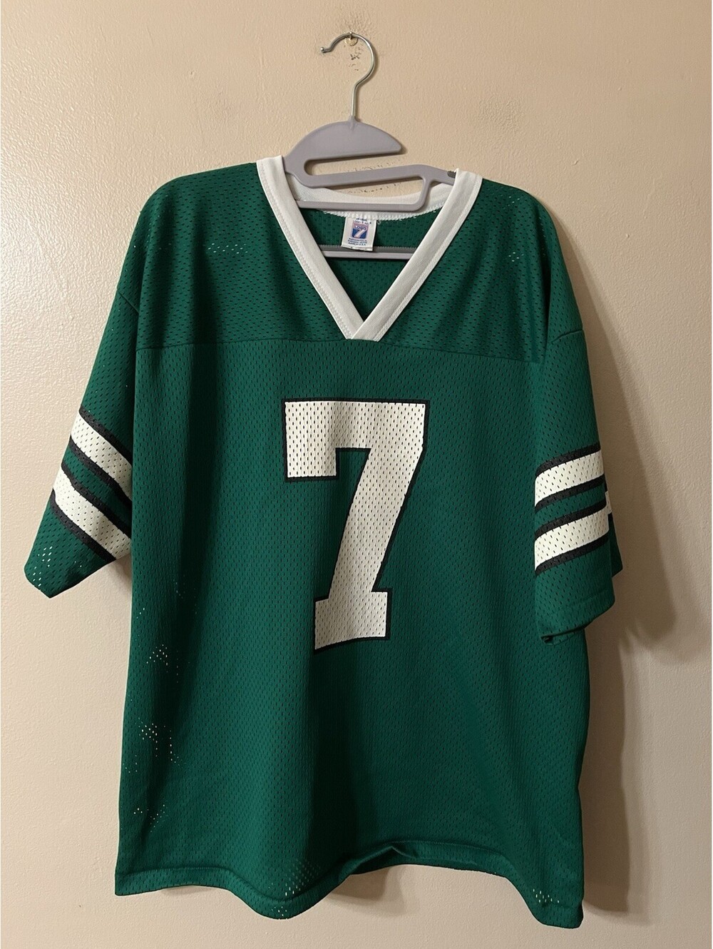 Vintage 90’s Logo 7 Boomer Esiason #7 New York Jets Jersey Size Large Green
